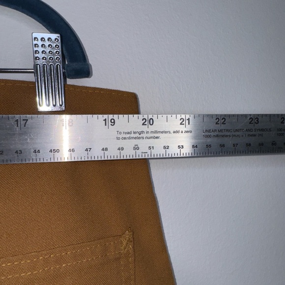 Carhartt Dungaree Fit Carpentar Pants | Size 40 x 34 | Carhartt Brown - Picture 3 of 5